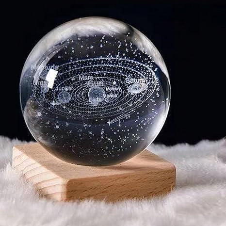 3D Crystal Galaxy Ball LED Night Lamp.