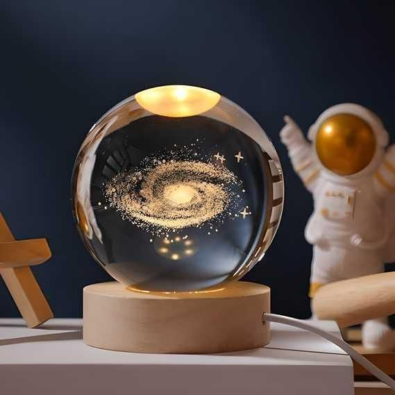 3D Crystal Galaxy Ball LED Night Lamp.